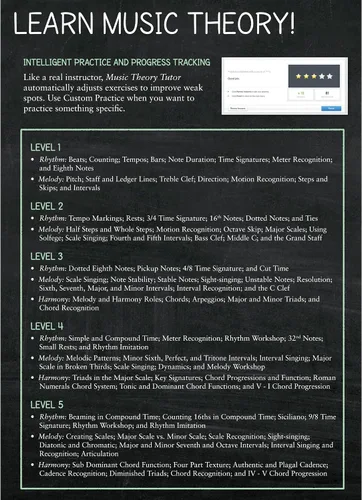 Vista 7 de eMedia Music Theory Tutor, Volume 1 - Learn at Home
