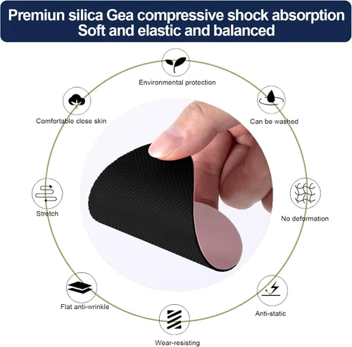 Vista 2 de Ashoesert's Shoe Sole Protector for Heels,Shoe Grips on Bottom of Shoes, Anti Slip Shoe Grips,Non Slip Shoe Pads,Non Slip Pads for Shoes, Shoe