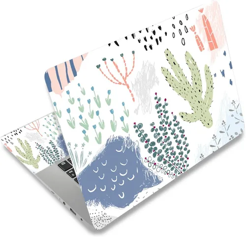 Vista 9 de Adhesivo para laptop de 12.1-15.6 pulgadas, calcomanía reutilizable universal de vinilo para laptop, protector de arte impermeable en color panal