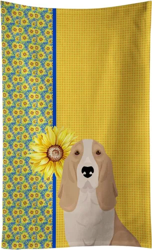 Vista 165 de Caroline's Treasures WDK5313KTWL - Toalla de cocina con diseño de girasoles de verano, color negro y tostado, Airedale Terrier, toalla de mano