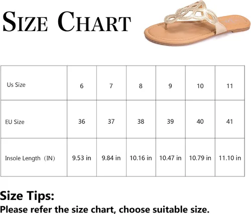 Vista 7 de LM Sandalias de tanga para mujer, sandalias con correa en T, sandalias planas sin cordones, sandalias informales de verano