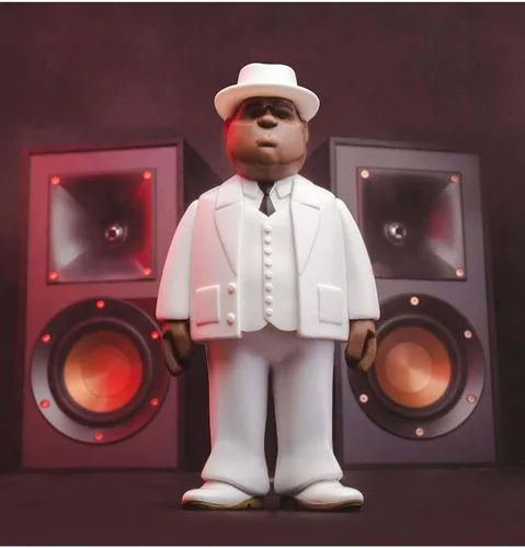 Vista 2 de Funko POP Pop! Vinilo Oro: Biggie Smalls - Traje Blanco 5" Multicolor Estándar 56715