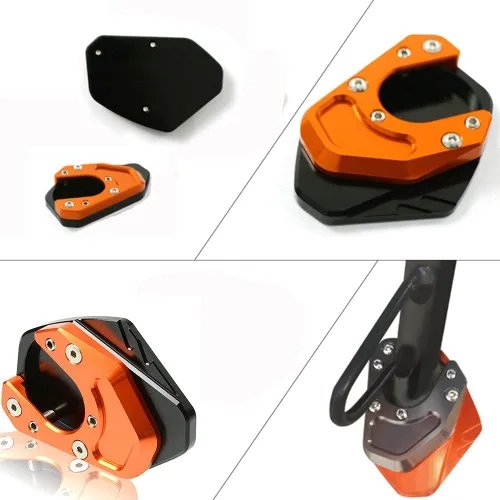 Vista 3 de Soporte CNC para motocicleta, placa para ampliar, soporte lateral de pie compatible con Duke 200 250 390 RC390 690 990 950