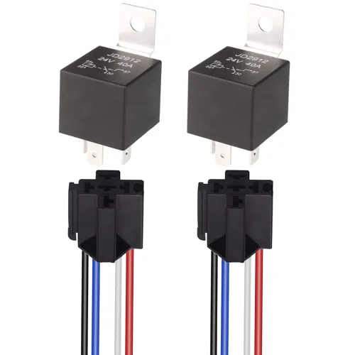 Vista 7 de Gebildet Caja de fusibles y relés de 12 V con 5 pines JD1914 40A relé y 1 relé de 4 pines 6 fusibles ATC/ATO, caja de relé de fusibles impermeable