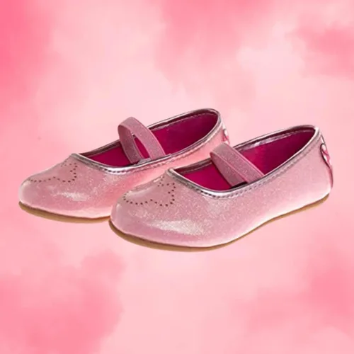 Vista 4 de Disney Frozen Elsa Minnie Mouse - Zapatos planos Mary Jane para niñas, disfraz de princesa de personaje de gelatina para niños, ballet, bailarina