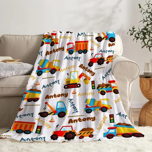 Vista 86 de Manta de bebé con texto en inglés «Just A Boy Who Loves Trucks» para niños y niñas, manta súper suave para envolver al recién nacido, acogedora