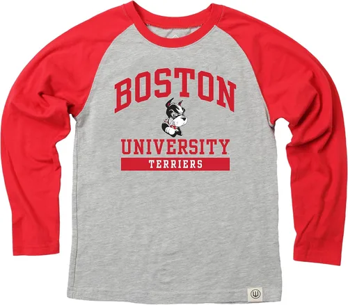 Vista 8 de Wes and Willy NCAA playera raglán de manga larga para niños
