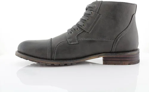 Vista 4 de Polar Fox Ronny MPX806037 - Botas de combate clásicas para motocicleta con cordones para hombre