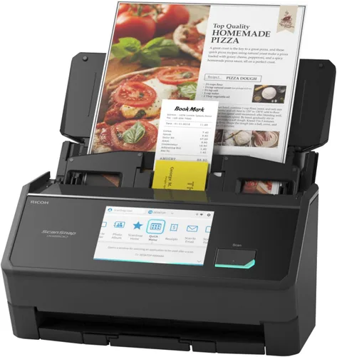 Vista 10 de ScanSnap iX1600 Escáner de Documentos, Fotos y Recibos Inalámbrico o USB de Alta Velocidad con Habilitación para la Nube, Pantalla Táctil Grande
