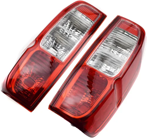 Vista 6 de Cubierta de la lámpara de la luz trasera trasera izquierda y derecha trasera para Nissan D40 Navara Frontier Pickup 2005-2012