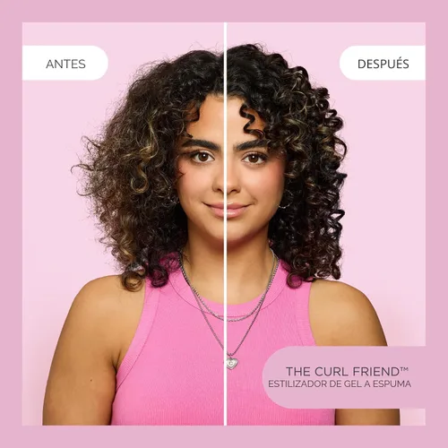Vista 3 de Cake Beauty - Moldeador de rizos de gel a espuma, The Curl Friend – Gel definidor de rizos de alta sujeción, protección para el encrespamiento
