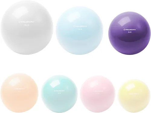 Vista 5 de Philosophy Gym - Pelota tonificante - Mini pelota medicinal con peso suave