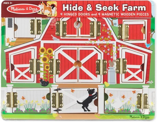 Vista 3 de Melissa & Doug–Granja magnética, juego de escondidas, Multicolor