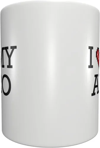 Vista 3 de Taza de café divertida para hombres y mujeres, con texto en inglés "I Love My Afro", regalos extraños, tazas de café divertidas para mujeres