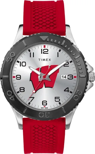 Vista 44 de Timex Tribute Men's Collegiate Gamer 42mm Watch – Georgia Bulldogs with Black Silicone Strap