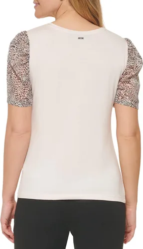 Vista 4 de DKNY Soplo de medios mixtos impresos para mujer SS