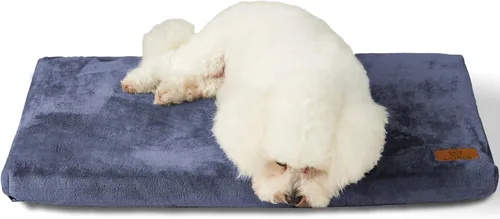 Vista 11 de LIORCE Cama para perros pequeños, almohadilla para jaula para cachorros con funda extraíble lavable y forro impermeable, tapete de espuma