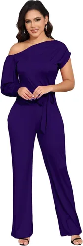 Vista 59 de DeftSharp Overol largo y elegante para mujer, sexy, para cóctel, fiesta, club, casual, para trabajo