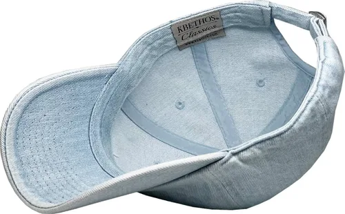 Vista 5 de Gorra de béisbol de perfil bajo, ajustable, lisa, clásica, de algodón, estilo polo en blanco, sin estructura
