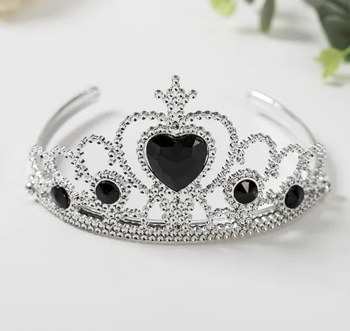 Vista 5 de Disfraz de Miércoles para Niñas Accesorios de Disfraz para Niñas Miércoles Guantes Tiara Corona Collar Varita Aretes Pulsera Anillo Niños Halloween