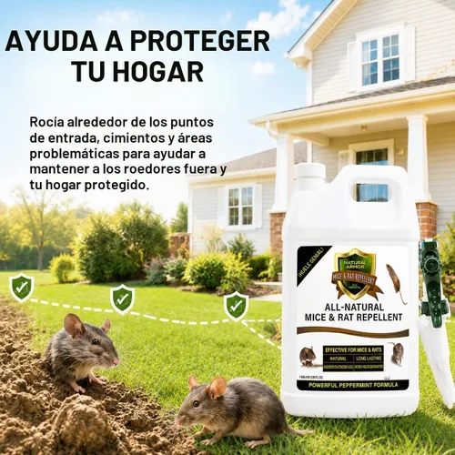 Vista 7 de Natural Armor - Repelente de ratones y ratas, repuesto de 1 galón (128 oz)