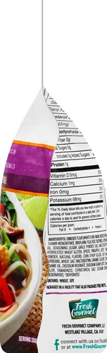 Vista 4 de Fresh Gourmet, Wonton Strip, jengibre ajo, 3.5 onzas