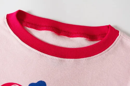 Vista 5 de Family Feeling - Conjunto de pijama de 2 piezas para niñas pequeñas, 100% algodón, pijamas para niñas grandes