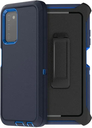 Vista 9 de AICase Funda para Galaxy A03S, resistente protección contra caídas, cuerpo completo, resistente a prueba de golpes y polvo, 3 capas, protección Negro
