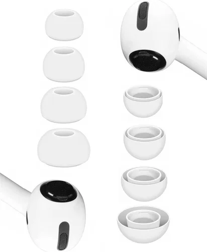 Vista 5 de JNSA Puntas de espuma viscoelástica prémium compatibles con AirPods Pro de 2ª generación y 1ª generación, sin dolor de silicona para las orejas.