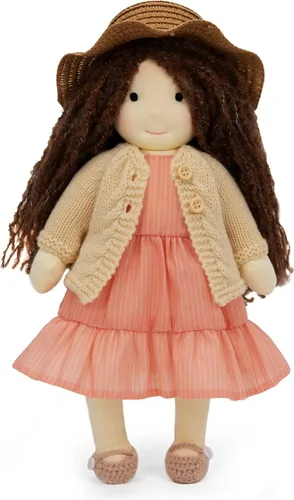 Vista 7 de BlissfulPixie Waldorf - Muñeca de trapo hecha a mano – Peluche de coleccionista personalizado para niños, regalo de cumpleaños con hermosa caja