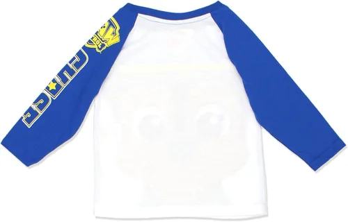 Vista 3 de Paw Patrol Nickelodeon Chase or Marshall - Camisetas para niños pequeños, azulrojoblanco