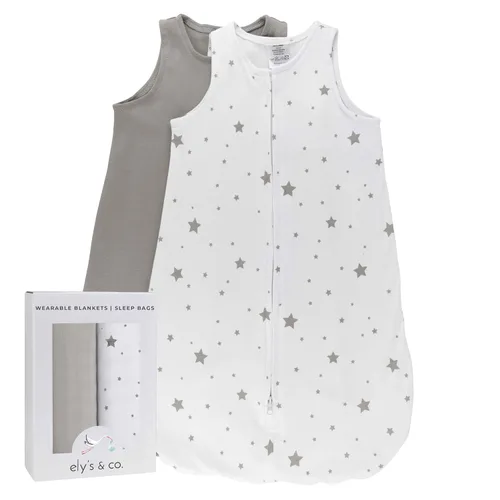 Vista 10 de Ely's & Co. Manta de algodón para bebé, saco de dormir de algodón 0-3,3-6, 6-12, 12-18 meses, juego de 2 unidades para bebé niño y niña, rosa, azul