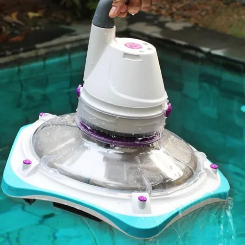 Vista 2 de Kokido EV85CBX/17/US Telsa 85 Juego de aspiradora eléctrica recargable de mano para piscina