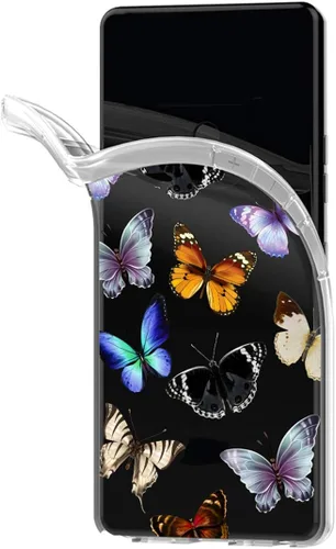 Vista 3 de Funda para Galaxy S10 Plus, para Samsung S10+ Funda de silicona TPU absorbente de golpes con mariposa transparente para Samsung Galaxy S10 Plus
