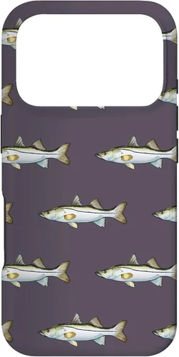 Vista 30 de Grey Snook Pattern Saltwater Fish Case for iPhone 17