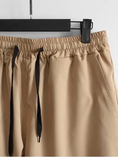 Vista 5 de GORGLITTER Conjunto de 2 piezas para hombre camisa con botones y pantalones cortos ropa de verano