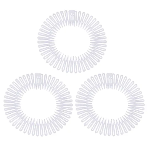 Vista 11 de Soft 'N Style Diademas flexibles elásticas para mujeres (3 unidades, color negro)