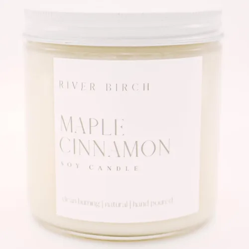 Vista 55 de River Birch Candles - Vela perfumada de almendra y miel Velas en tarro de ámbar de soja de primera calidad, totalmente naturales, no tóxicas, 8.5
