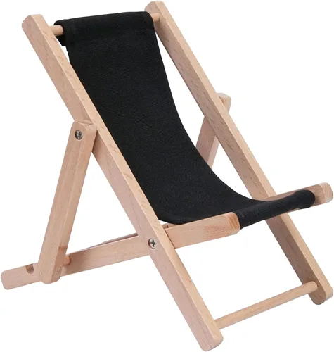 Vista 16 de Soporte plegable de madera para teléfono celular, soporte para Beige