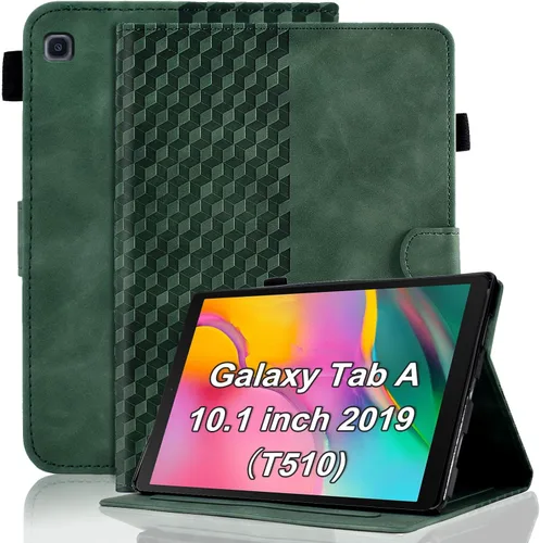 Vista 13 de Funda para Samsung Galaxy Tab S6 Lite 2024/2022/2020 de 10.4 pulgadas SM-P620/P625/P610/P613/P615/P619 de piel sintética, funda magnética con Negro