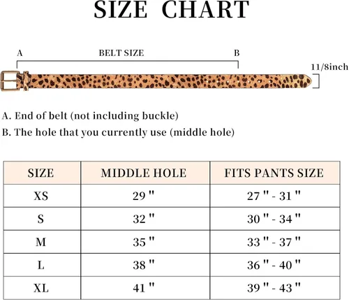 Vista 5 de JIEDE Cinturón con estampado de leopardo para mujer, cinturones de cintura de cuero genuino para jeans