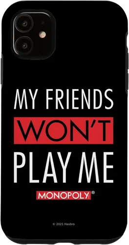 Vista 5 de Funda blanca para iPhone 15 Monopoly My Friends Won't Play