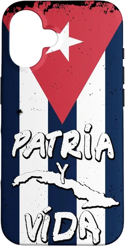 Vista 32 de Patria y Vida Cuban Flag Cuba Roots - Carcasa para iPhone 17, color negro