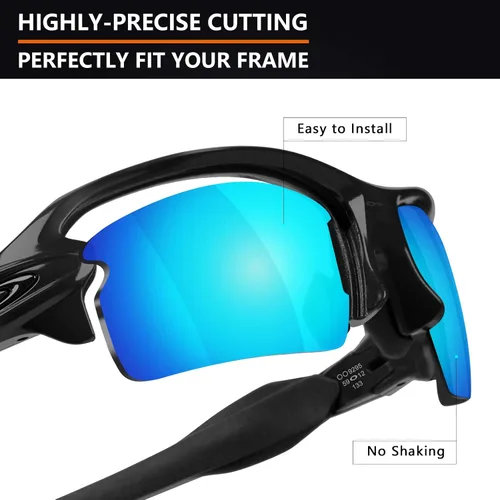 Vista 3 de Alphax Lentes de repuesto polarizados para Oakley Flak 2.0 OO9295 - Múltiples opciones