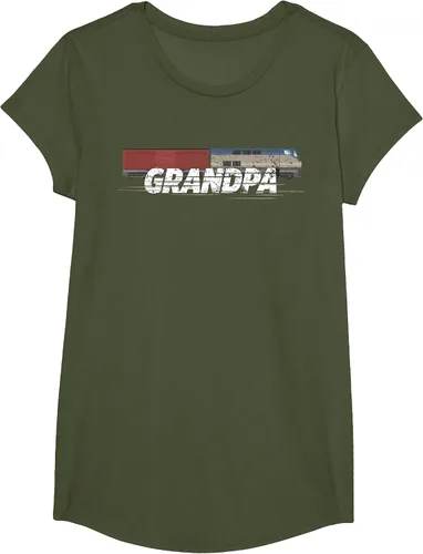 Vista 73 de RC Model Train Shirt Grandpa Train Boxcar HO Scale T-Shirt Negro