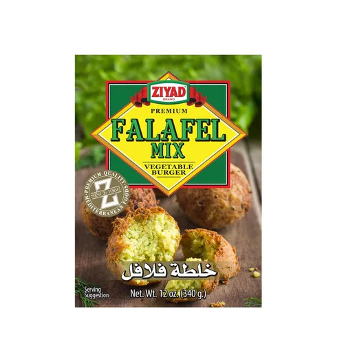 Vista 3 de Ziyad Falafel - Mezcla seca, sin gluten, vegana, sin OMG, sin aditivos, sin conservantes, ideal para hacer hamburguesas y aperitivos vegetales, 12