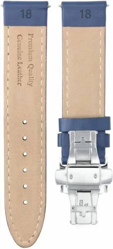 Vista 6 de Ewatchparts Correa de reloj de piel lisa de 18-19-20-22-24-26MM compatible con reloj BULOVA