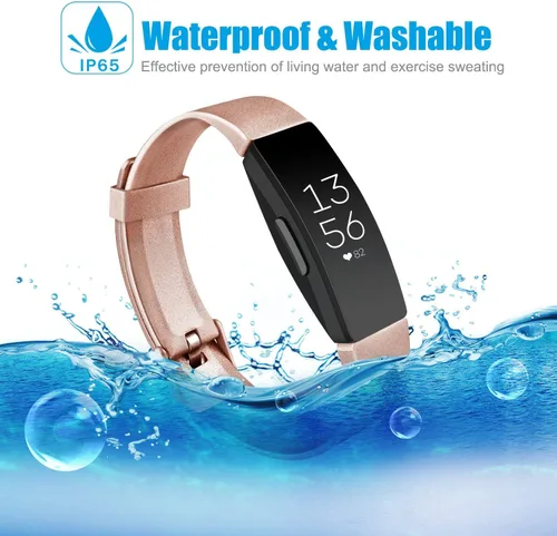 Vista 4 de AK Pulseras de TPU suaves compatibles con Fitbit Inspire 2/Fitbit Inspire HR/Fitbit Inspire/Fitbit Ace 2, correas deportivas impermeables