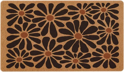 Vista 10 de Tapete bohemio retro floral de bienvenida para exteriores, bonito tapete antideslizante para entrada exterior, decoración del hogar