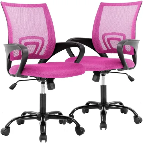 Vista 13 de Meet perfect Silla de oficina con respaldo medio de malla, color negro